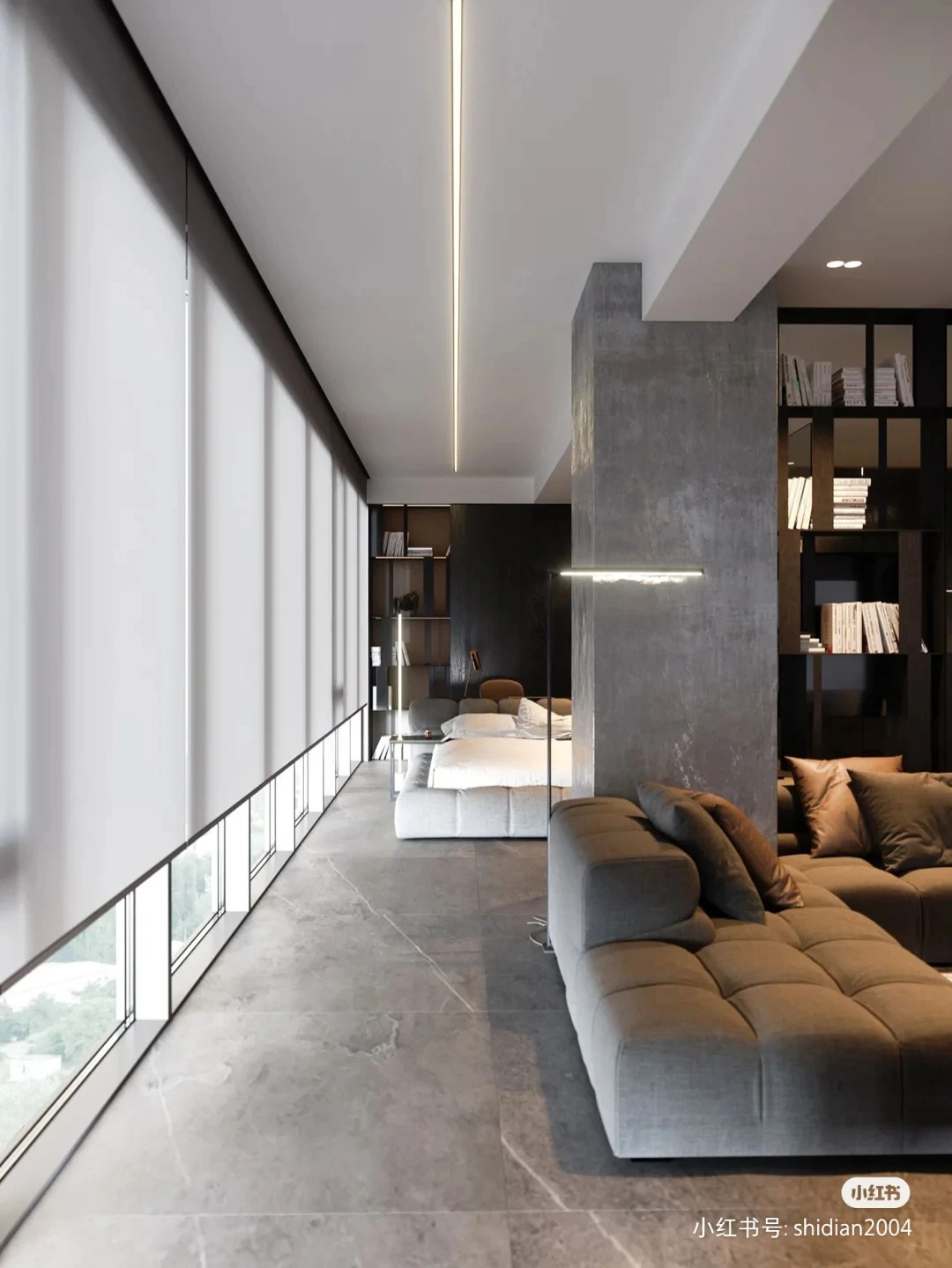 Motorized Blinds Smart Window Roller Blinds Remote Control 100% Blackout Room Darkening Cordless of Google Alexa