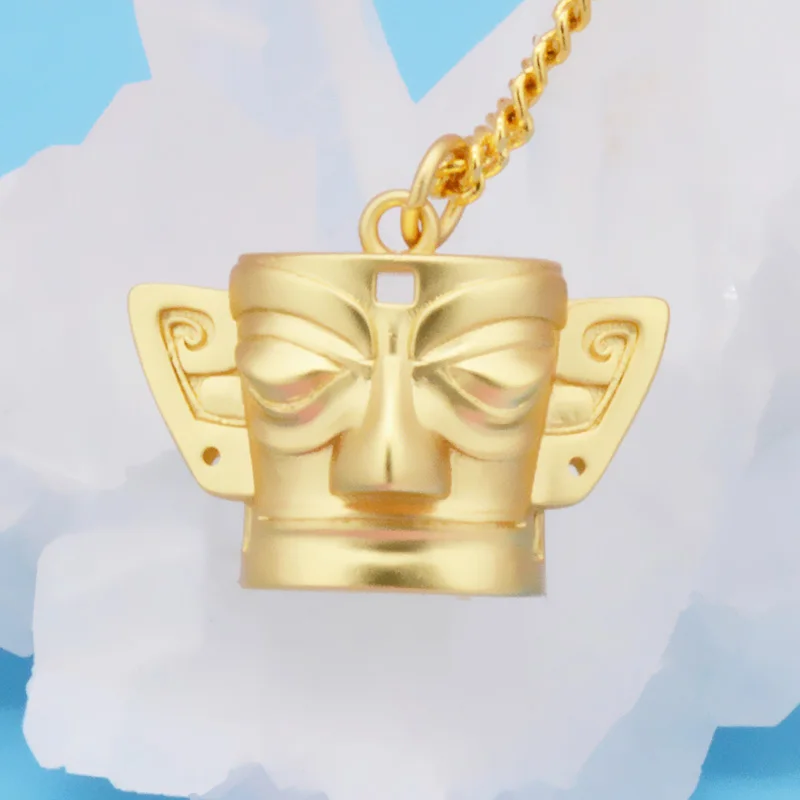 Ancient Egypt Hot Selling Buddha Head Pendant Necklace 18K Hold Buddha Necklace Buddha Pendant  Islamic Gift