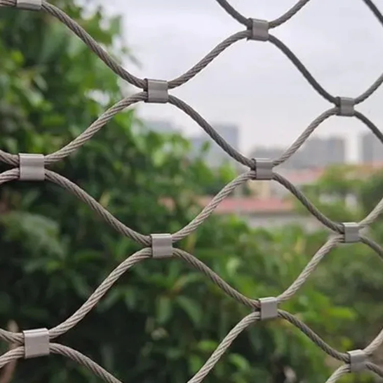 Anti Theft Safety Protect Rope Wire Mesh Net Stainless Steel Wire Rope Mesh For Climbing Plants