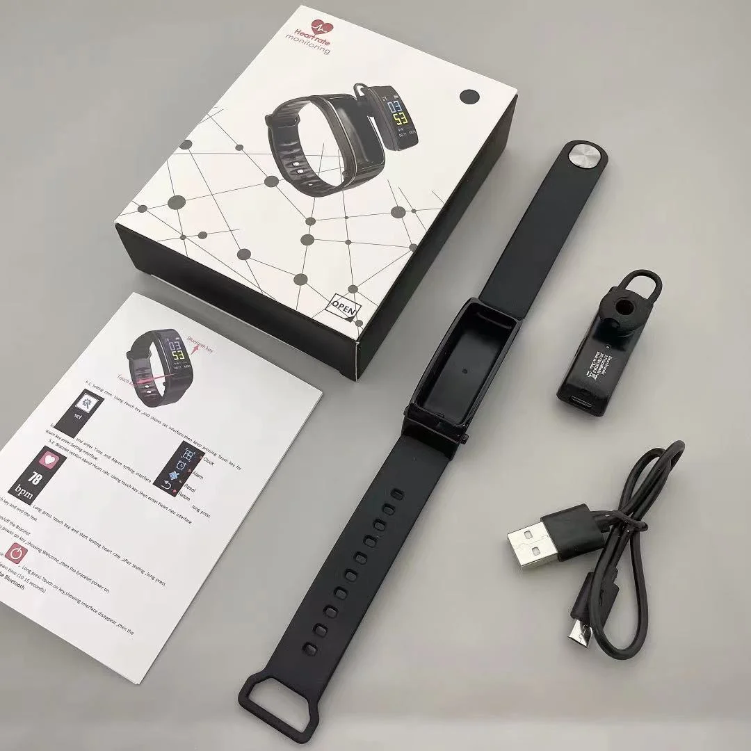 2022 New Trending 2 in 1 touch screen heart rate fitness Tracker band  Y3 PLUS smart bracelet talk band earphone