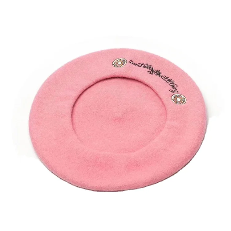 Оптовая продажа зимняя шапка однотонного французского берета классическая французская Повседневная и шикарная легкая кепка для женщин