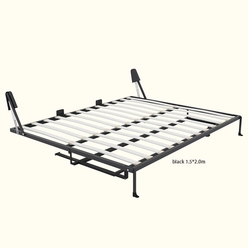 Easy Assembling flat horizontal hardware murphy rotating vertical wall bed with desk WT-B04