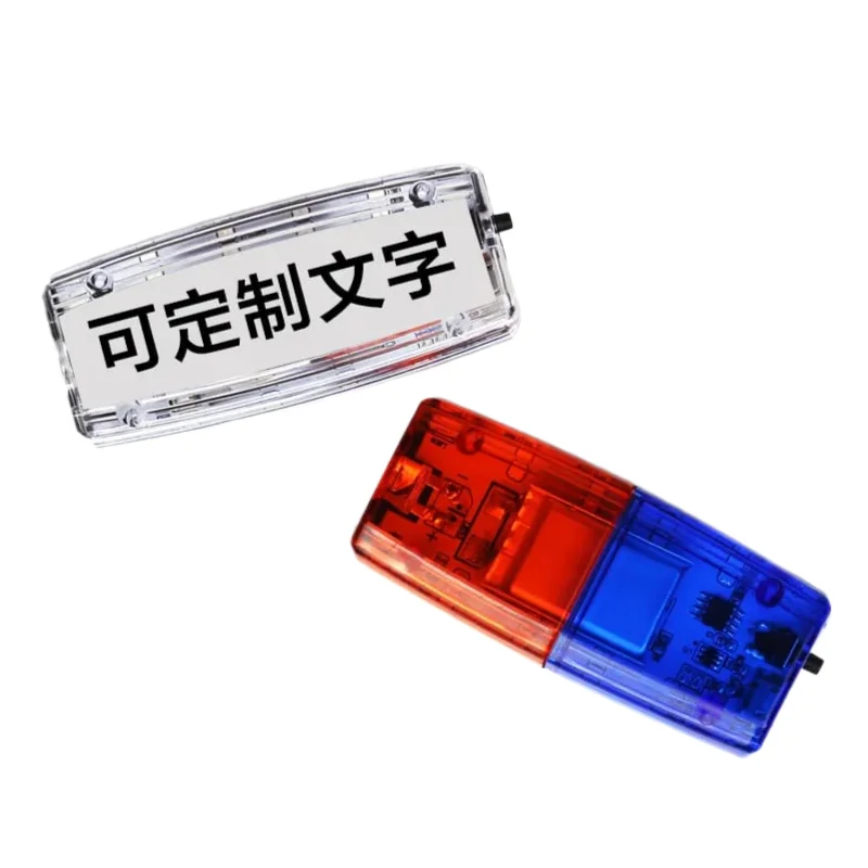 Waterproof forest traffic signal red blue led strobe flashing shoulder warning light