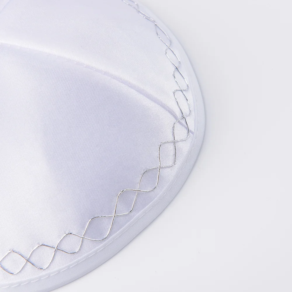 Wholesale cheap Custom logo Jewish kippot Satin kippah Embroidery and printed kippa