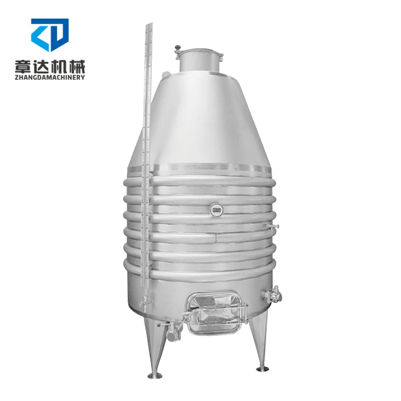 1000L fermenter  jacketed fermenting equipment  Steel Stainless 304 316L  wine making machine