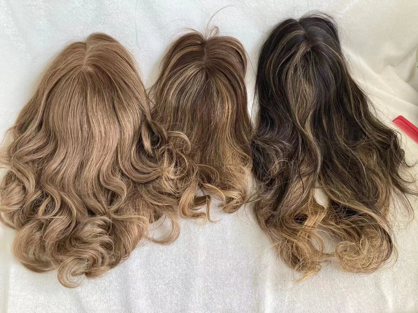 Jewish Wig Silk top Wig Highlights Wave Hair Kosher Wigs Sheitel Unprocessed European Virgin Hair For Black Woman