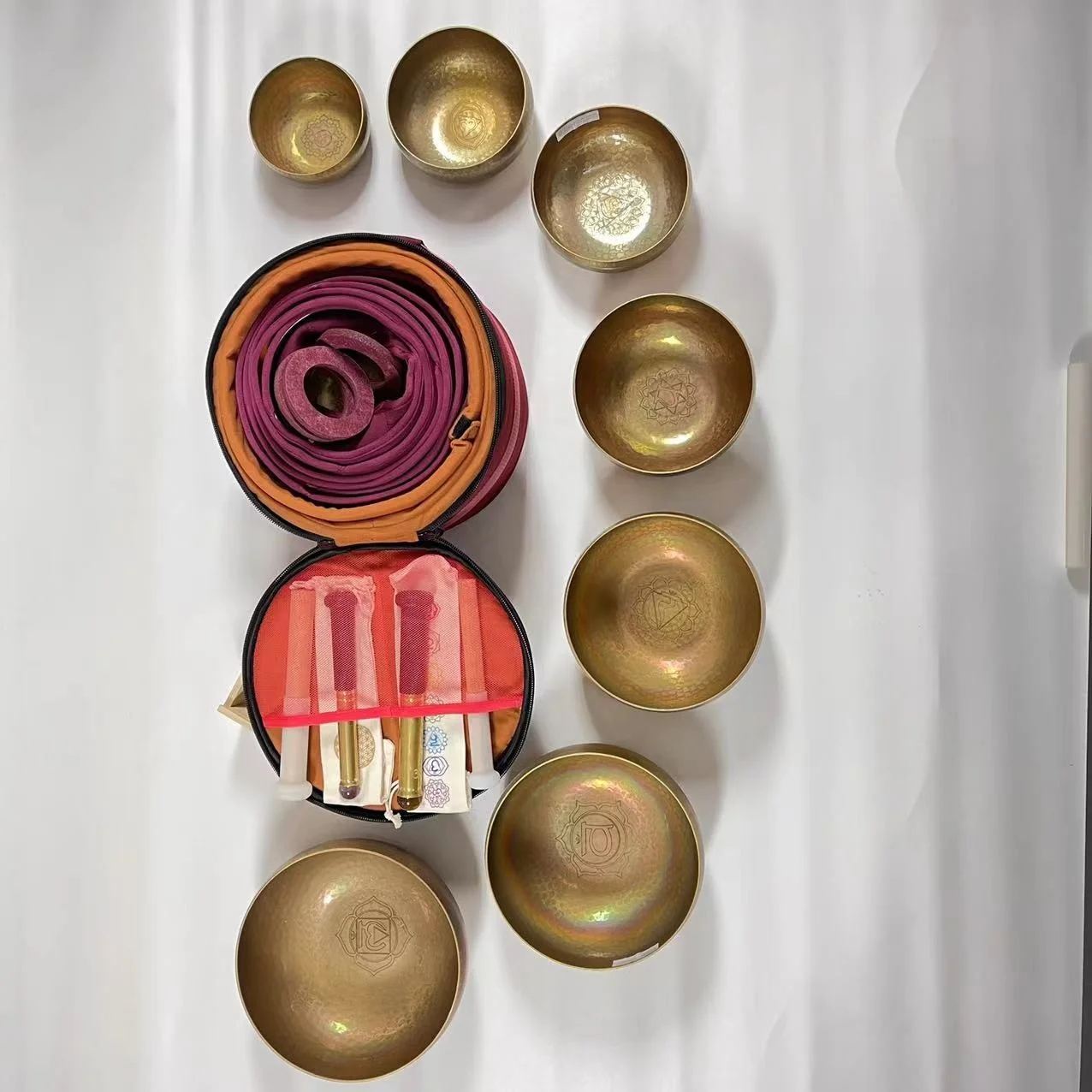 LUMI METAL HAMMERED TIBETAN SINGING BOWL FOR CHAKRA NOTE YOGA MEDITATION SOUND THERAPY