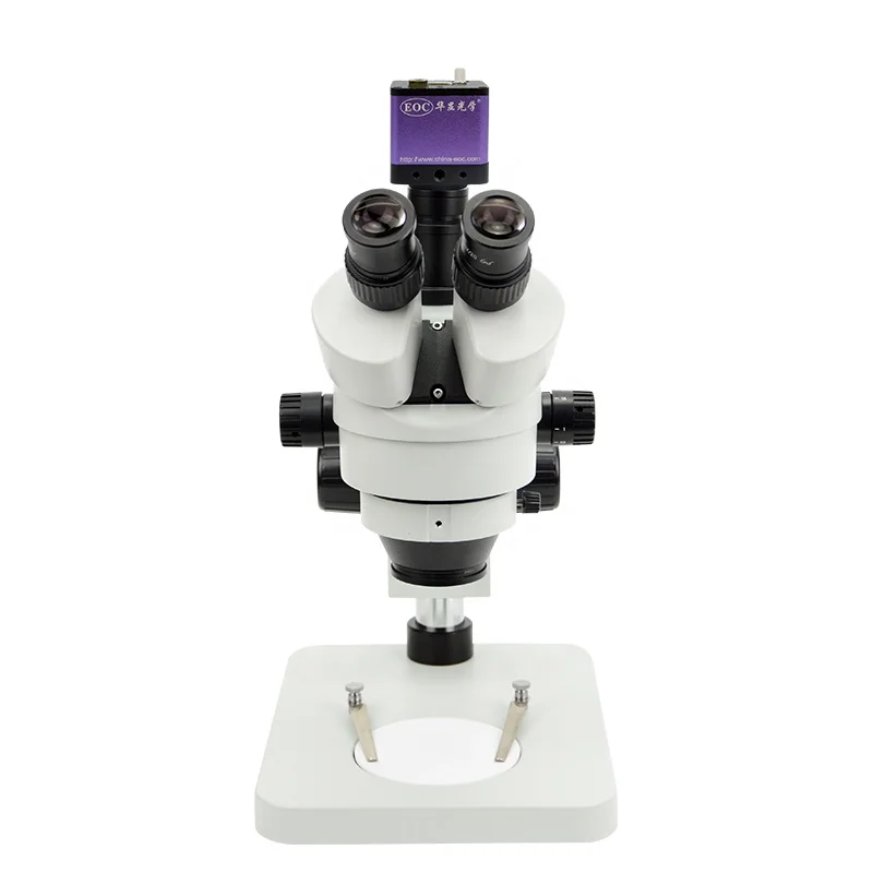 EOC microscope stereo 7-45X 24-154X zoom trinocular  Digital measuring microscope for observation