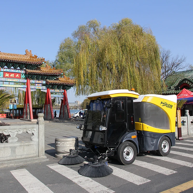 Baiyi-JS1800 Articulated Hinged Municipal Cleaning Machines Automatic Road Sweeping Machine