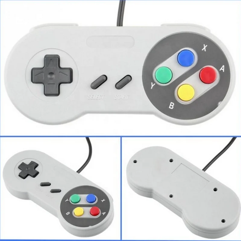 SNES геймпад 16-бит ПФС игра для Nintendo Wii хост системы/ПК компьютер игровой контроллер