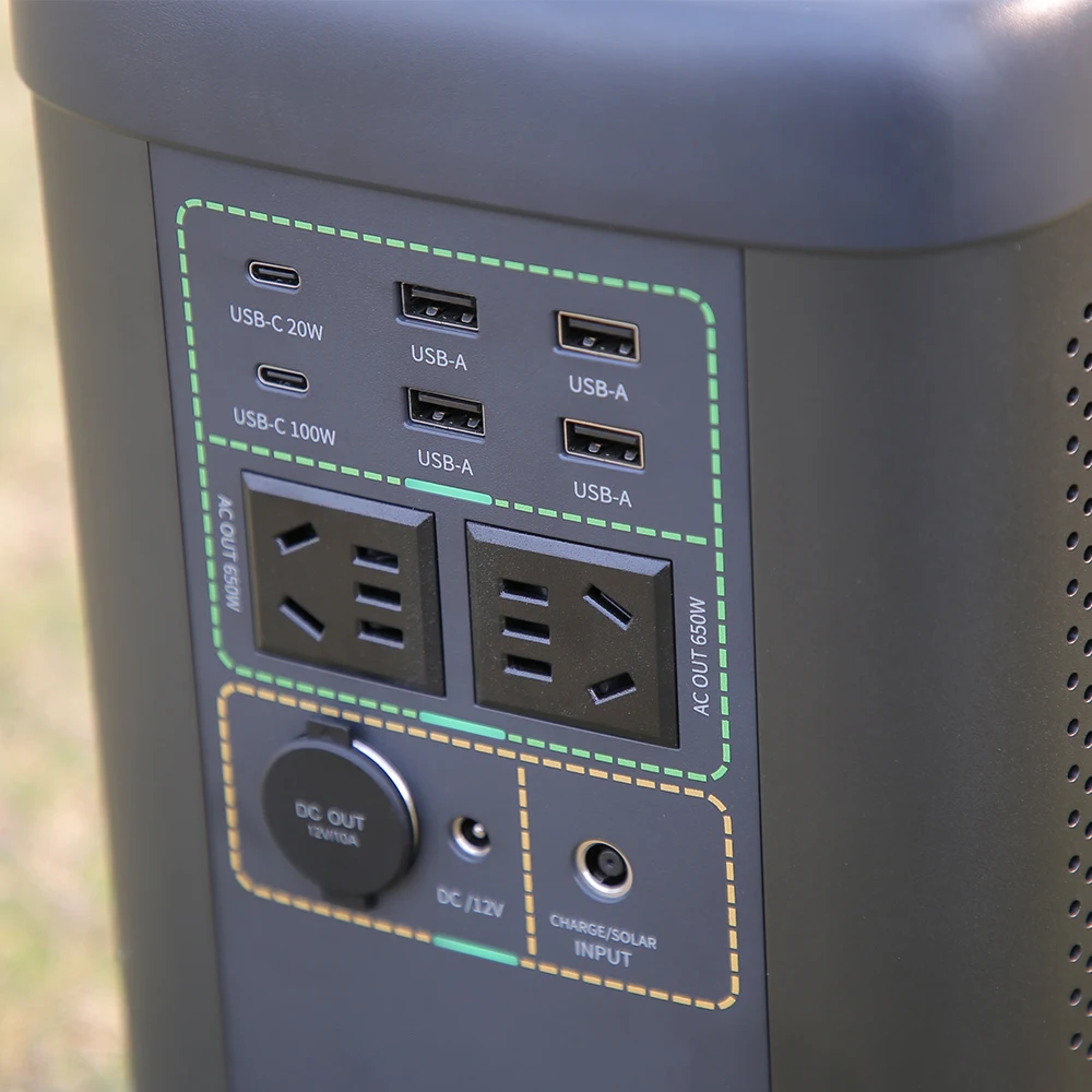 Customized 700w Mobile Solar Generator With Lifepo4 Battery Inverter Super Fast Charging Portable Power Station Solar