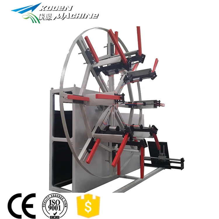 Automatic double station PE plastic pipe winder