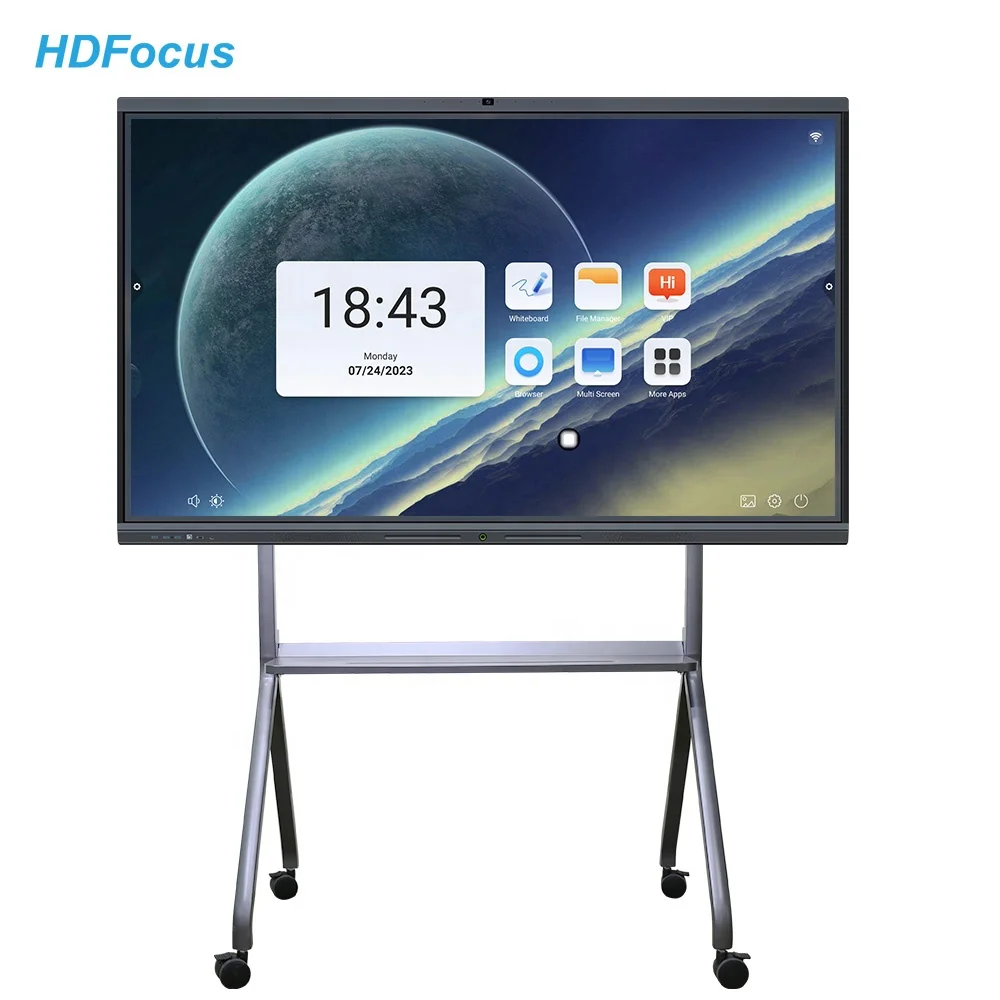 Factory Price 85 Inch Capacitive Interactive Touch Screen Smart Board All in One Whiteboard Interactive Flat Panel for Meeting