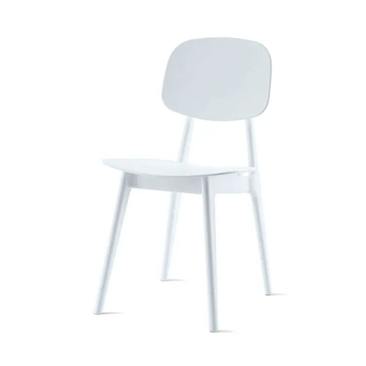 Cheap beauty fashion Durable white cafeteria coffee dining room restaurant dining garden leisure plastic chair