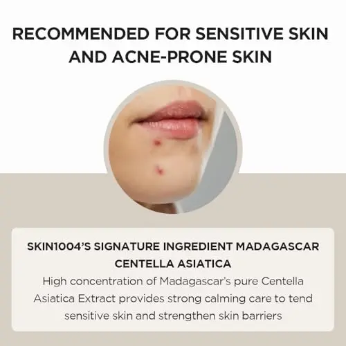 Madagascar Centella Asiatica Ampoule Facial Serum Soothes Acne Prone and Sensitive Skin