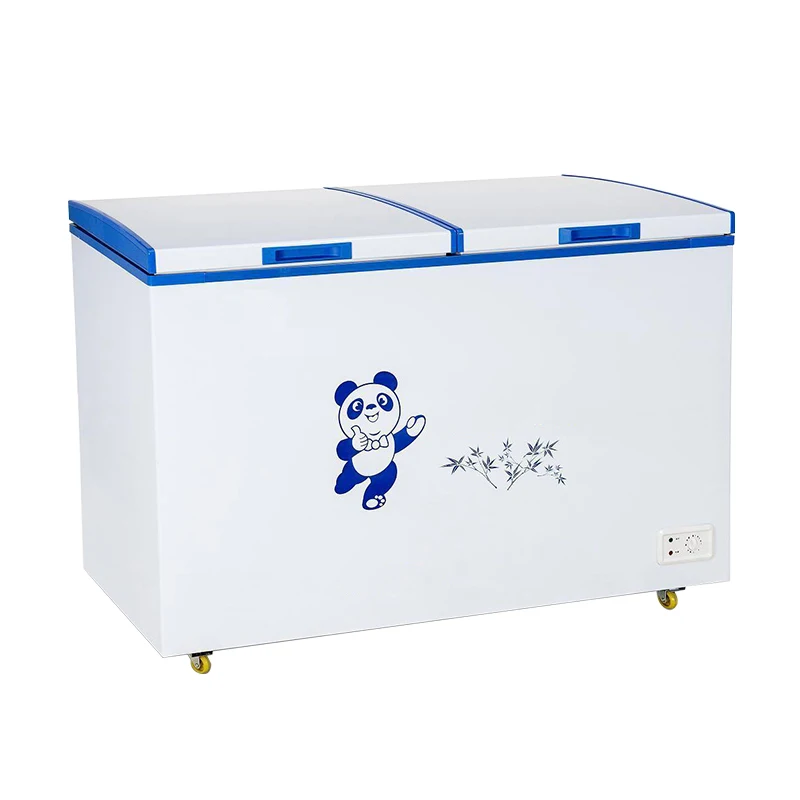 Морозильная камера с открытым верхом для супермаркета, кухонный горизонтальный холодильник и глубокая морозильная камера с замком и ключом