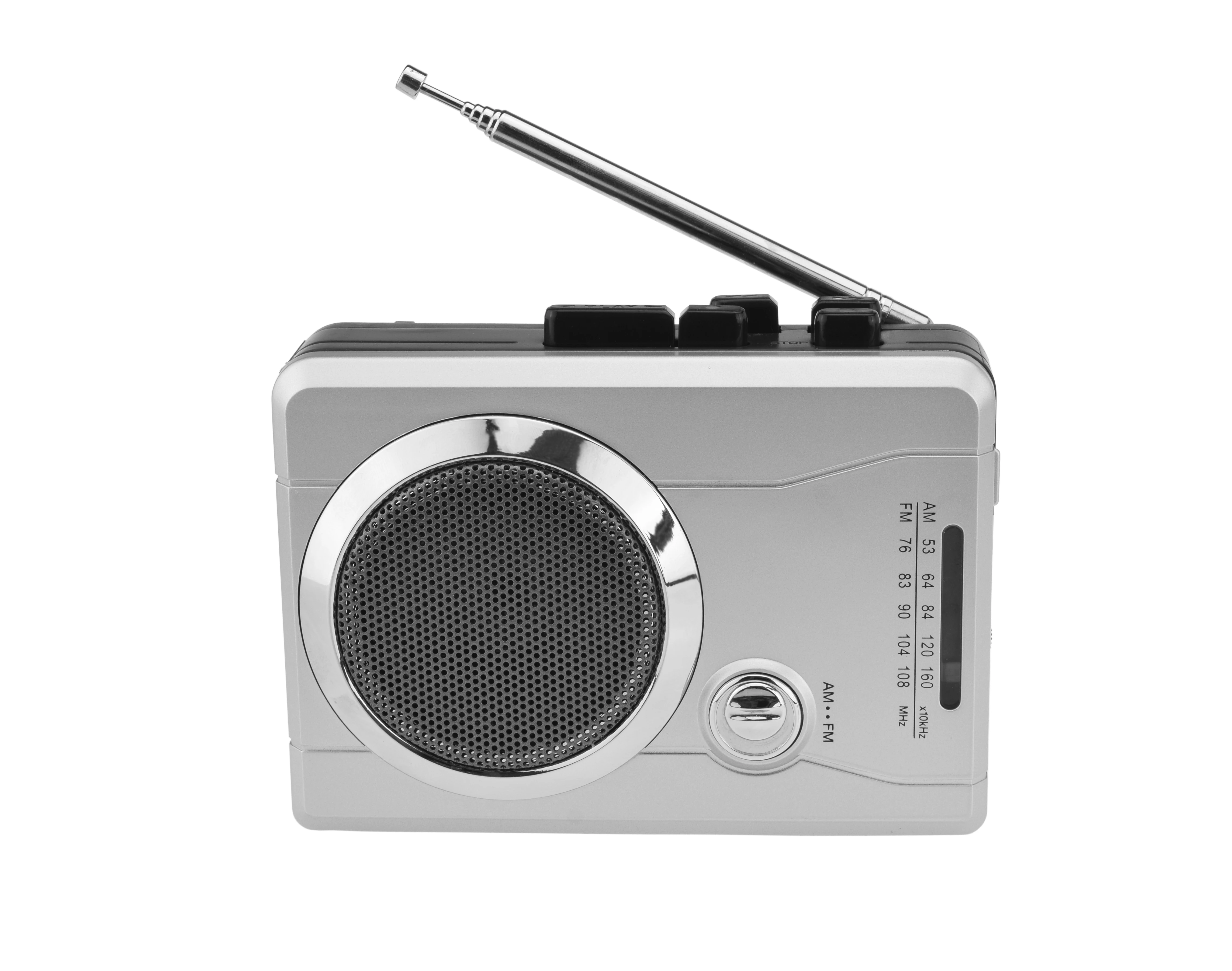 
Traditional high quality radio player Cassette Player record AM/FM radio into cassette Built-in Speaker, record external voice 