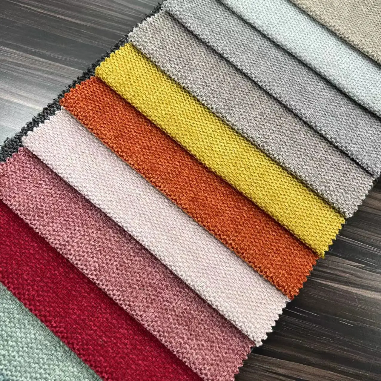 100% polyester corduroy sofa fabric like linen fabric waterproof upholstery fabric for sofa cover furniture