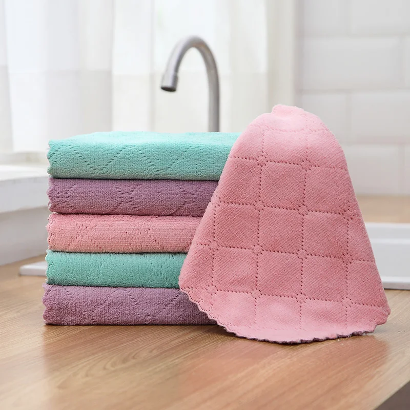 Lint-Free Wipe Washcloth Coral Velvet Cloth for Car Washing Drying Softer Highly Absorbent and Premium car Cleaning Cloth