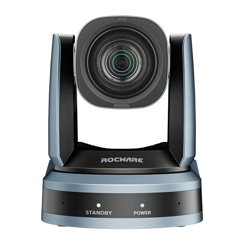 Rocware RC841U 4K USB PTZ Camera With 12X Optical Zoom NDI Support For Middle Large Video Conference Meeting Room