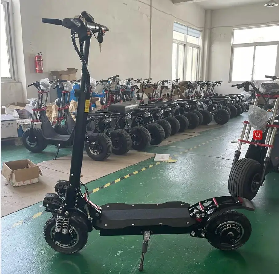 EU UK Fast 1200W*2 Dual Motor Electric Scooter Offroad 10inch