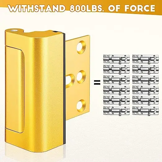 Defender security door reinforcement lock - add extra, high security door lock