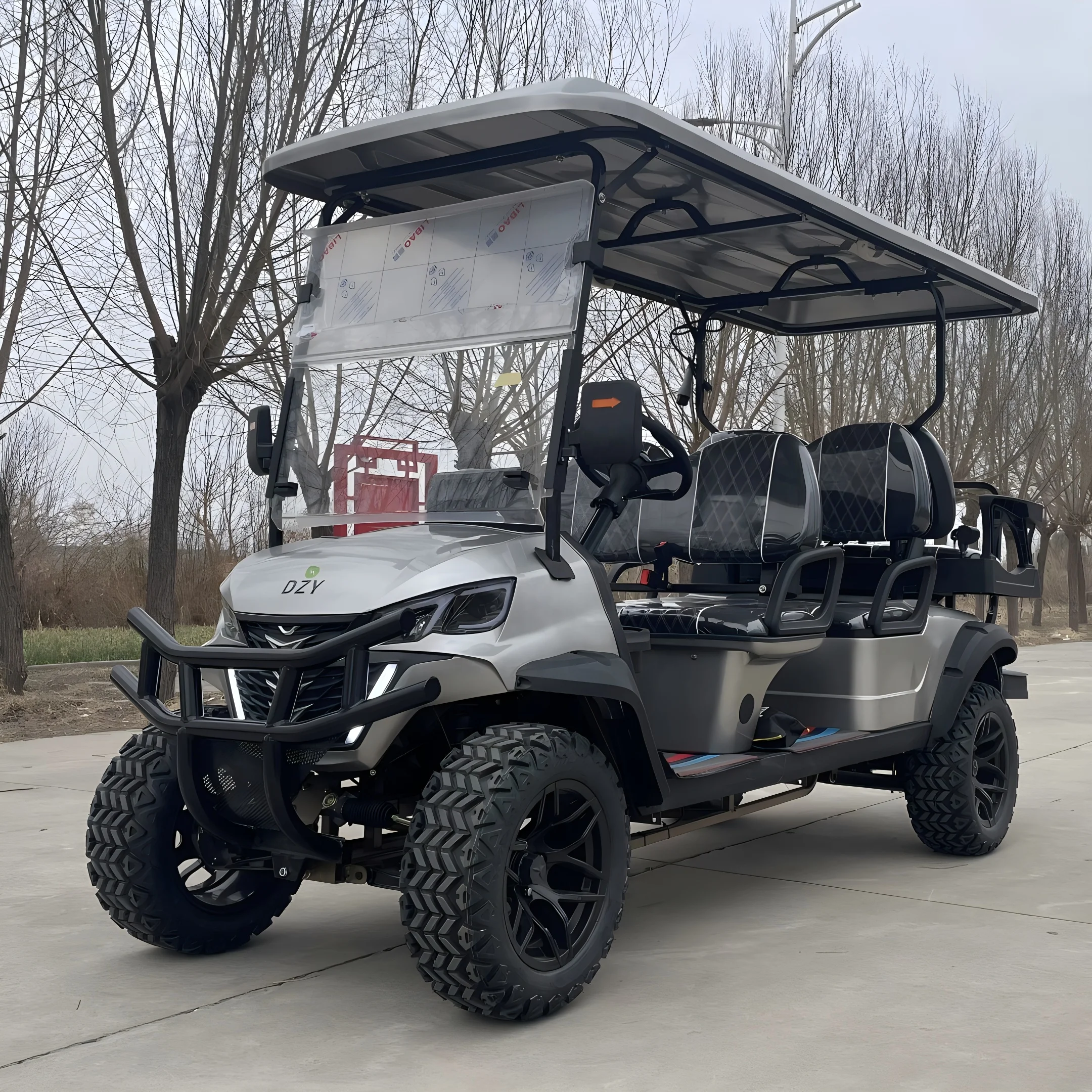 High Quality 4-Seater Mini Golf Cart Electric Tourism Sports Buggy with 8 Passeneger Capacity EEC/Dot Certified