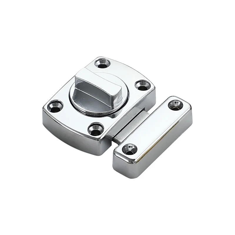 Alloy Pin Door Bolt Latch Anti-theft Bedroom Back Lock Artifacts Spring Card Hitch Security Push-pull Move Open Installation