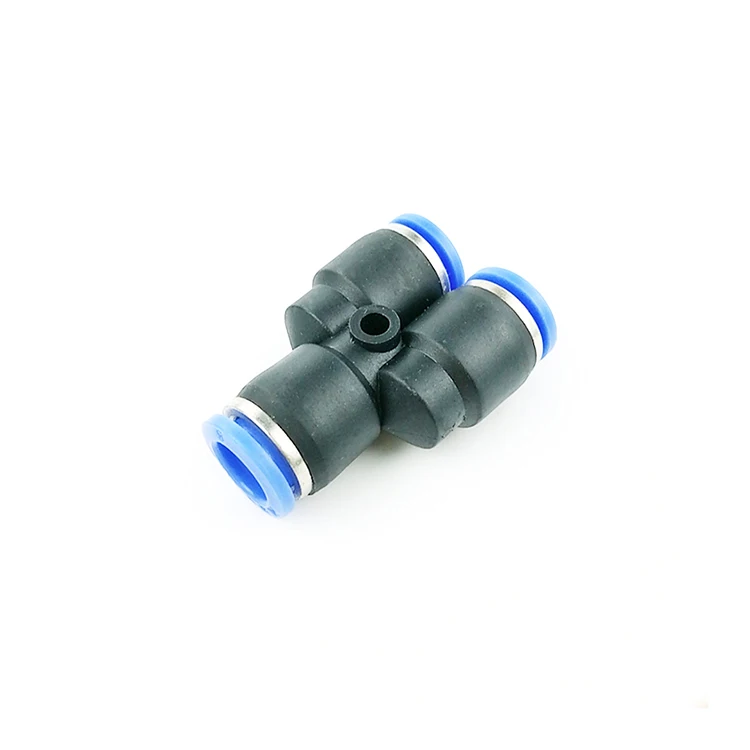
TPY series plastic Y tee branch variable diameter pneumatic element tube fitting 