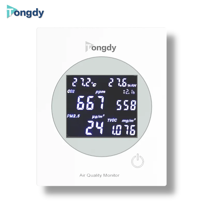 Premier 7-in-1 IAQ Sensor CO2 to PM2.5 Temp, Humidity TVOC, HCHO CO plus Light & Noise Detection Air Quality Monitor Suppliers