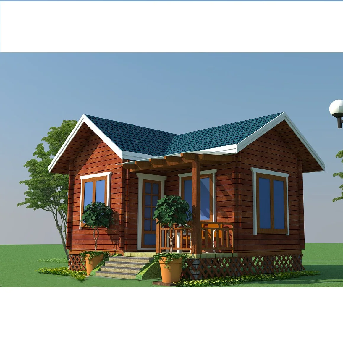 30 square meter pure pine wooden house