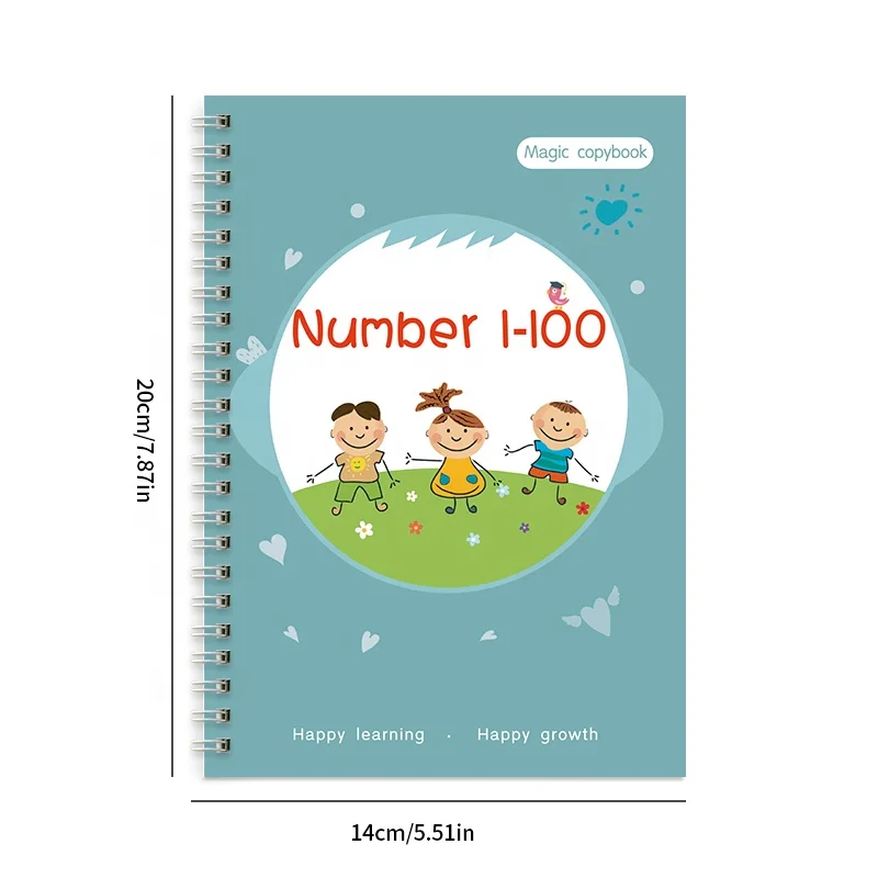 
Reusable Writing Groove Calligraphy Magic Practice Copybook 2021 Hot Best Sale Kids Book Digital Printing Cover CMYK Printed 