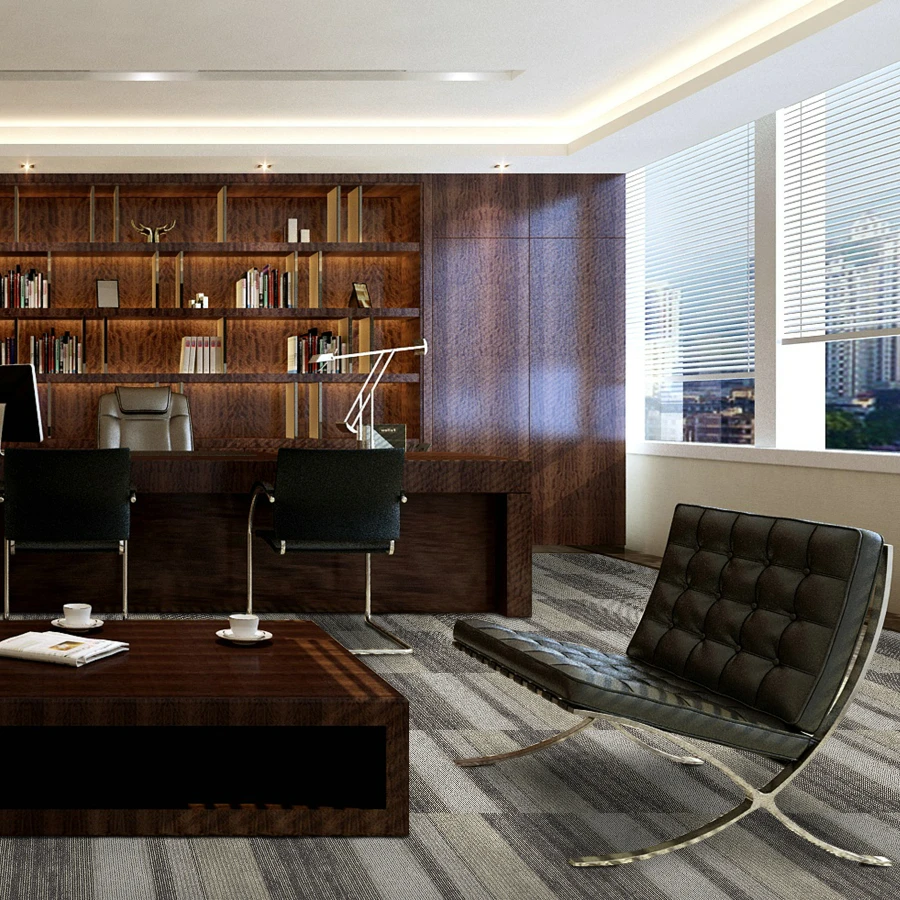 Manufacture Square Alfombra Heavy Traffic modern pattern Nylon Carpet Tiles Modular Office Commercial Carpet Tiles 50x50