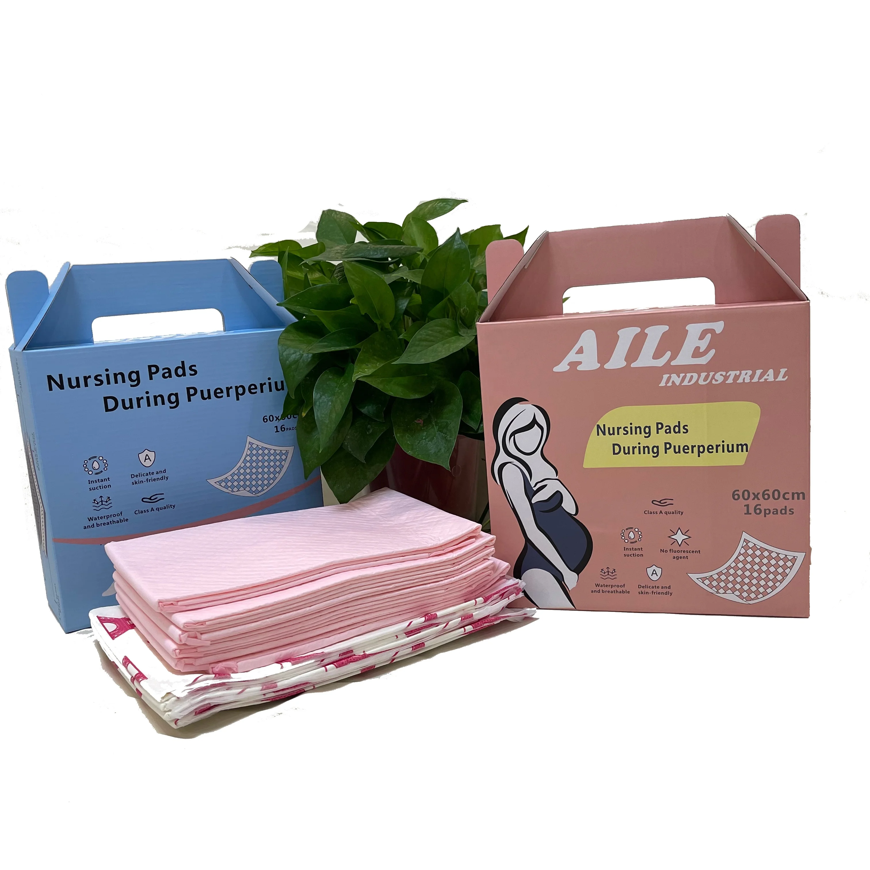 Hospital Incontinence Disposable Soft Customized maternity sanitary sheet Baby Adult Blue Nursing Under Pad