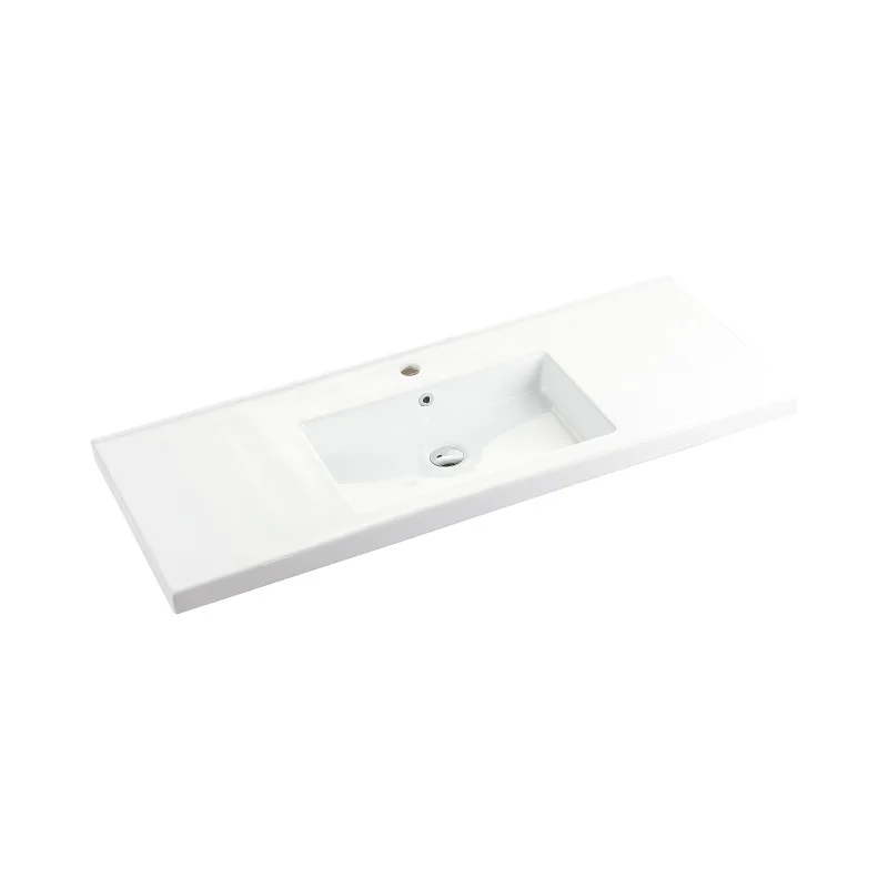 Europe Eight Various Sizes Hotel Ceramic Rectangular Vanity Cabinet Bathroom Ceramic Sinks Washbasin