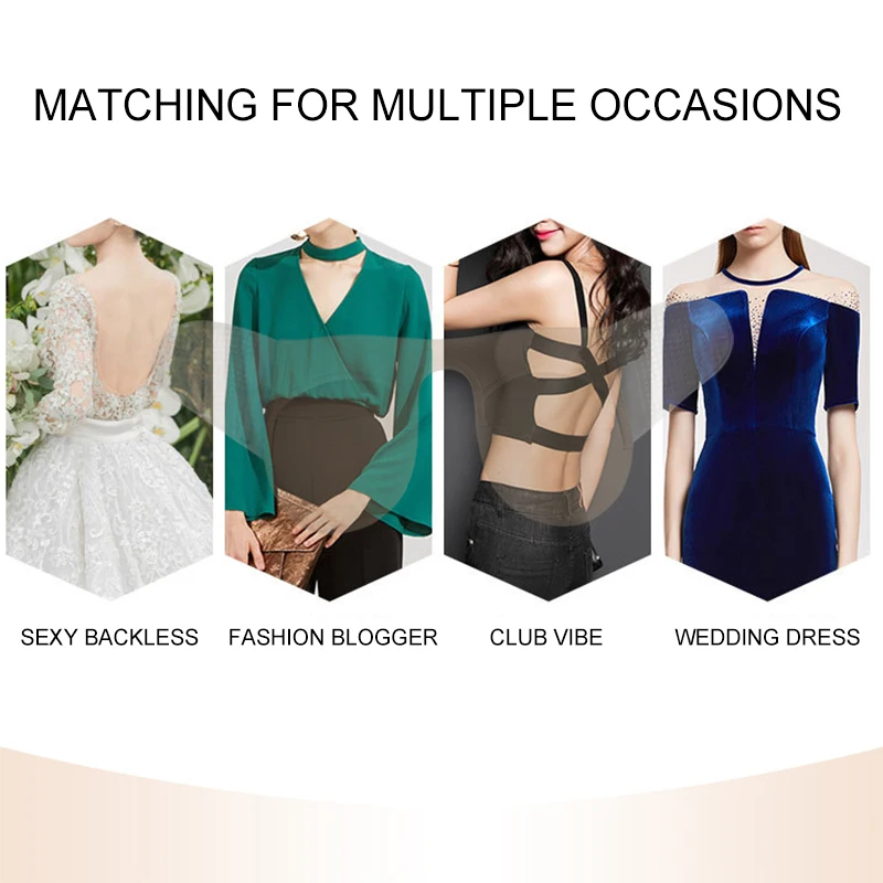 2020 Hot Selling Sexy Lingerie Fly Bra Women Underwear Silicone Adjustable Max Cleavage Backless Strapless Push Up Bra