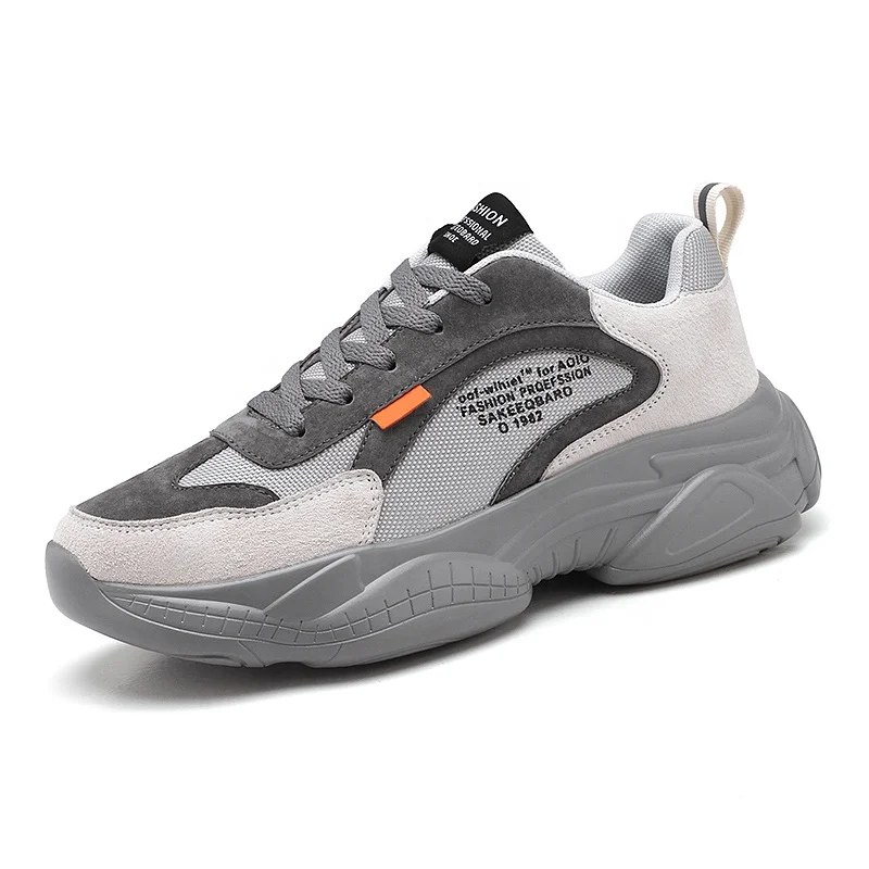 
Wholesale Fashion Trend Running Shoes OEM Casual Sports Shoes Wear-Resistant Platform Sports Shoes 