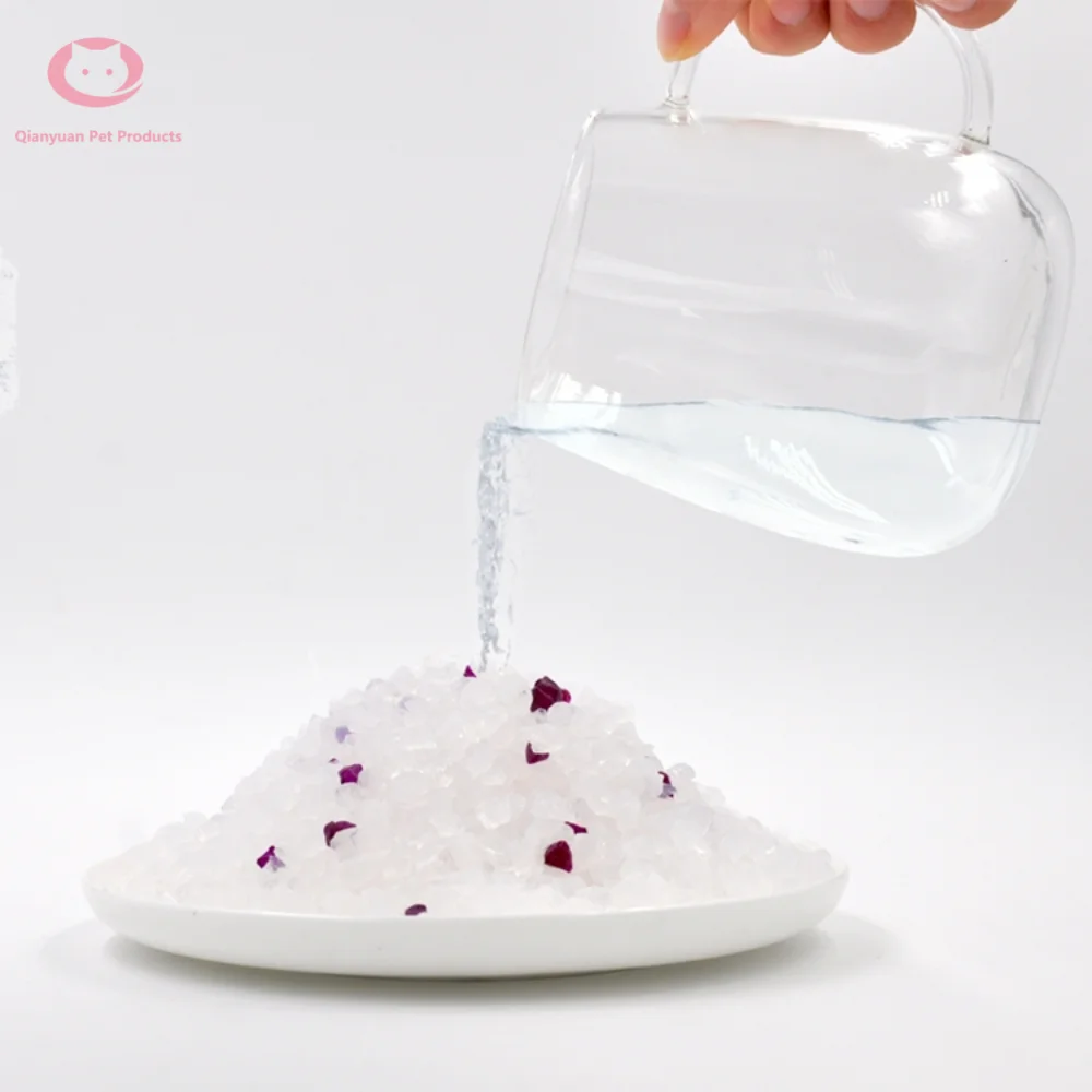 OEM Bulk wholesale Super Absorbent Dust-free deodorant silica gel Crystal cat litter sand silicone cat litter