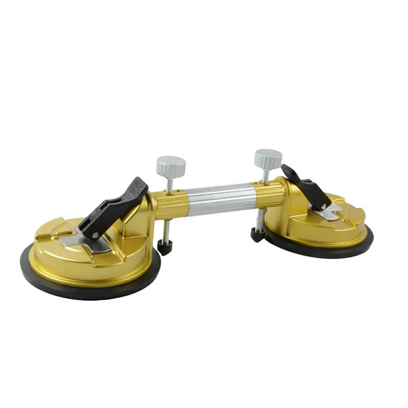 Double Handle Suction Cup 2 Heads Adjustable Suction Lifter for Stone Ceramic Tile Glass Sucker Plate