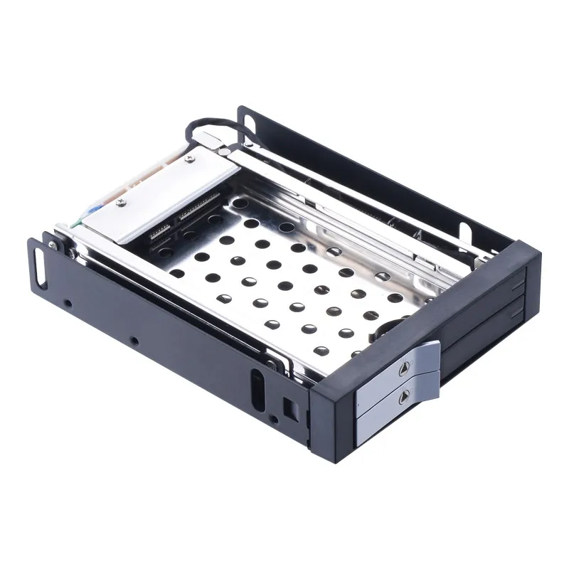 Stainless Steel  double layer Desktop Server  2.5ich SATA Hdd Enclosure with key lock