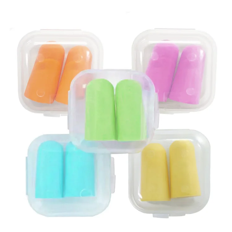 Wholesale Noise Reduce Comfortable Soft PU Foam Earplugs  for Noise Reduction