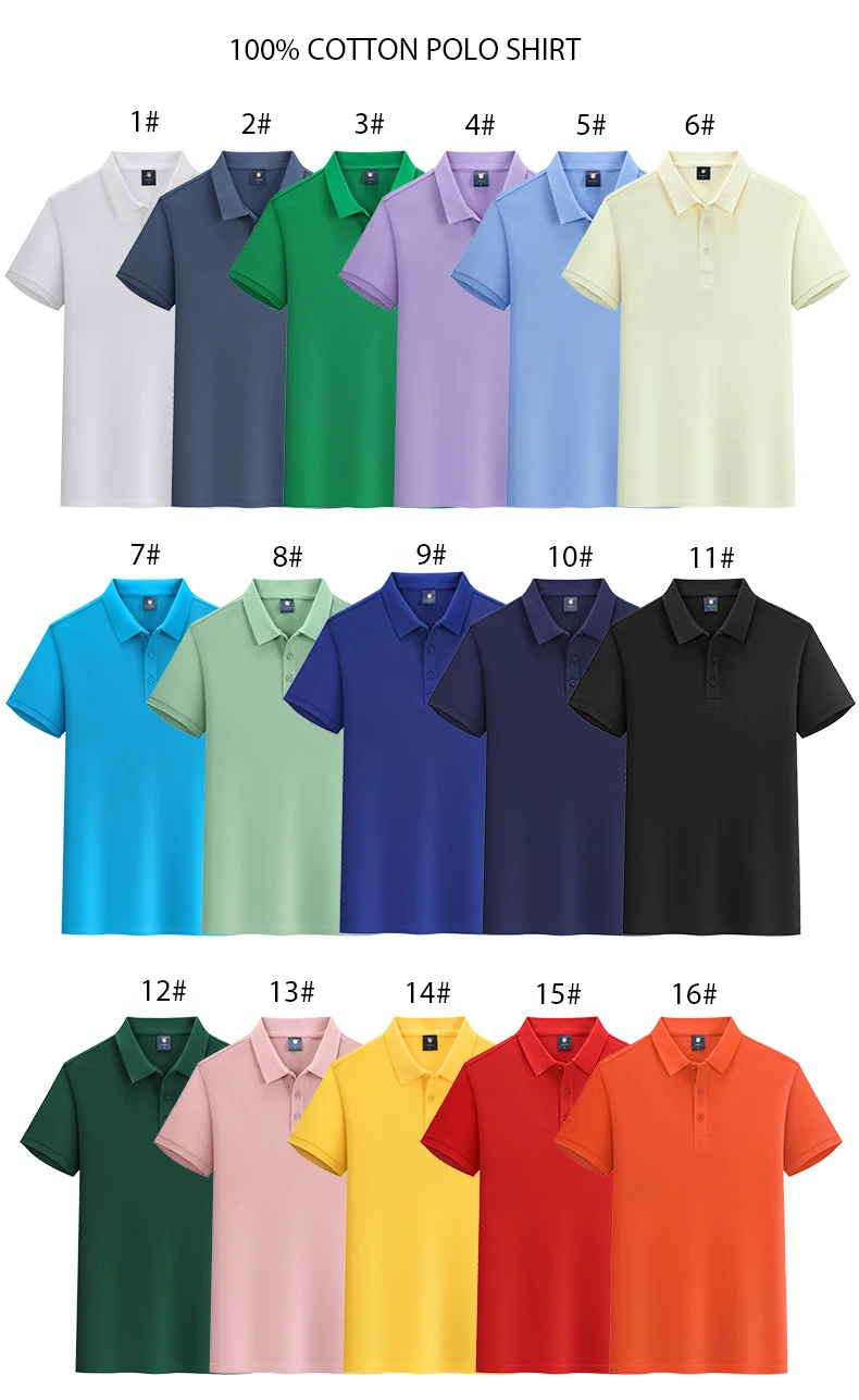 Golf Polo Shirt Custom Logo Printed Plain Cotton Sublimation Mens Blank Election Golf Polo Shirt for Men