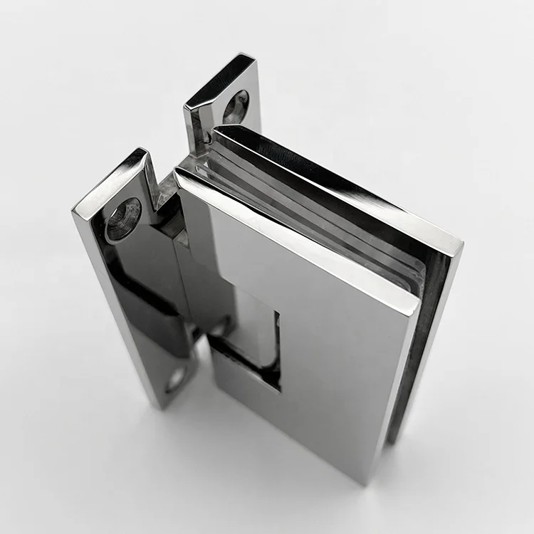 Heavy Duty 90 Degree Glass Door Hinge Cupboard Showcase Cabinet Pivot Glass Shower Doors Hinge Dropshipping