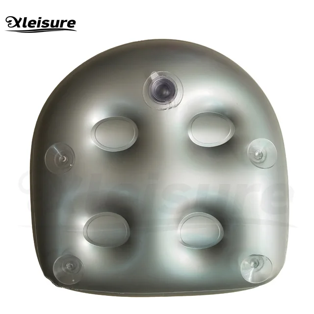 High Quality Outdoor inflatable pool seat Whirlpool Soft Spa Cushion Seat In Silver Grey Color