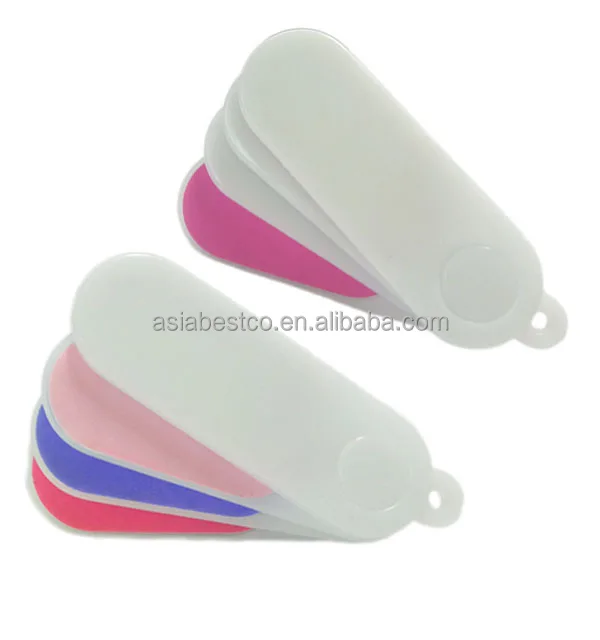 4 In 1 Fan Shape Mini Nail Files Fast Polishing Private Label Nail Tool