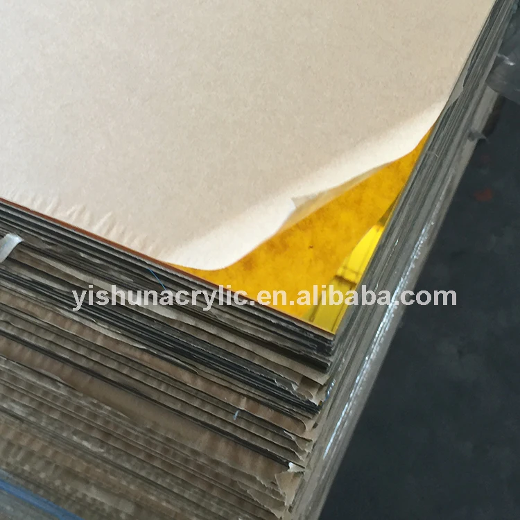 Laser cutting and engraving gold color pmma mirror acrylic sheet for advertising signage