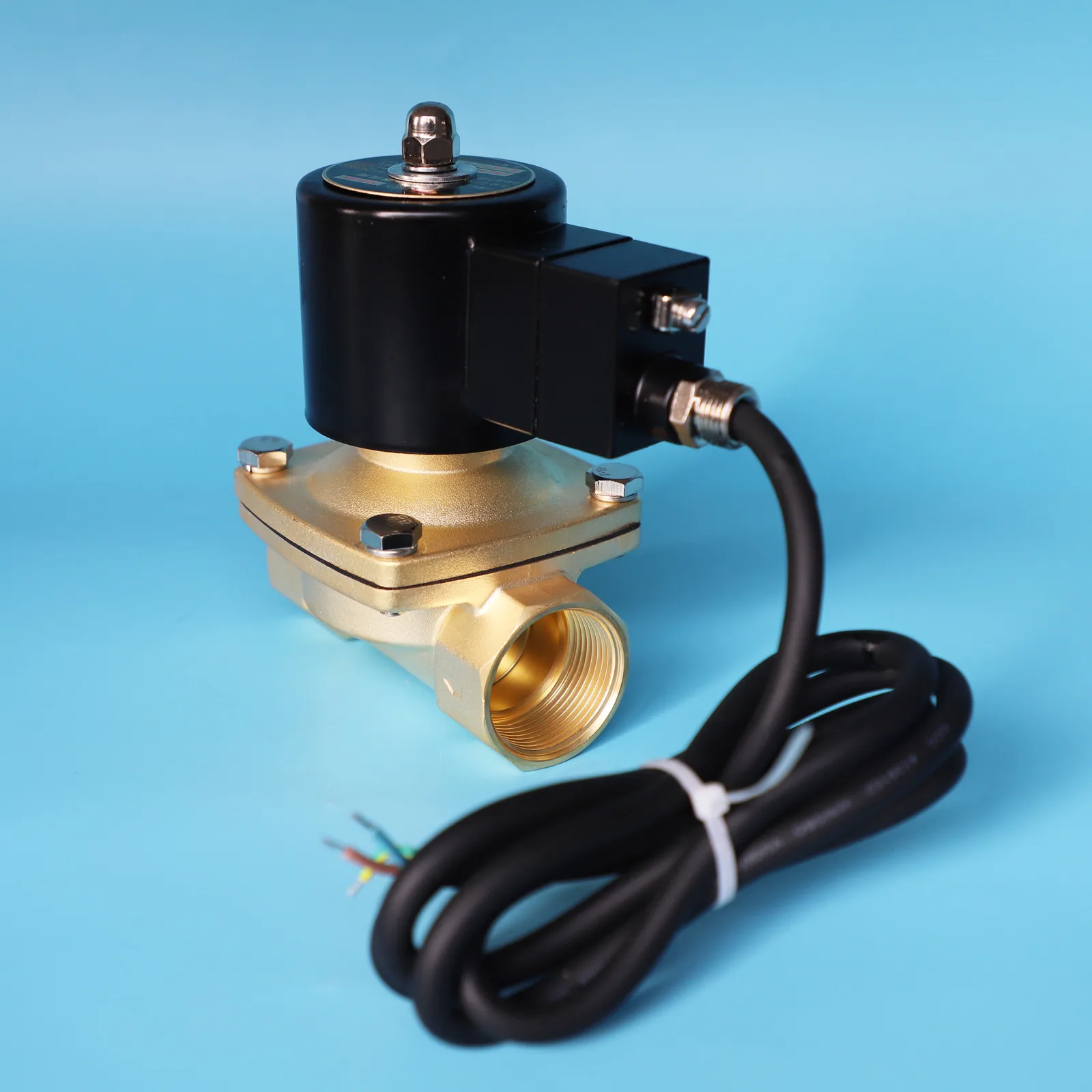 Сверхлатунные электромагнитные клапаны прямого действия 12v 24v 110v 220v 2 way 1-1/4 нормально закрытые Взрывозащищенные Электромагнитные