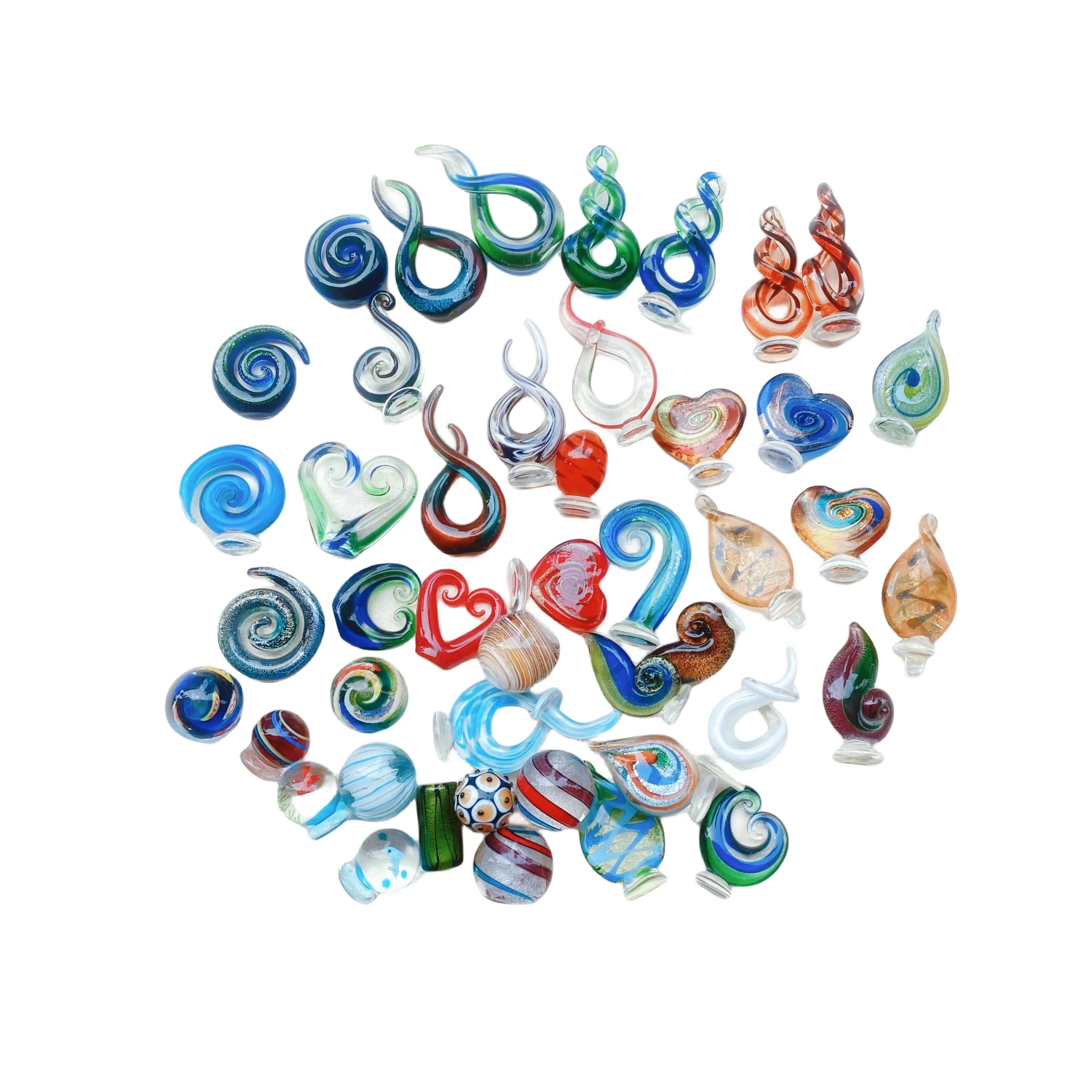 Mixed designs colorful murano glass wine bottle stopper home decoration