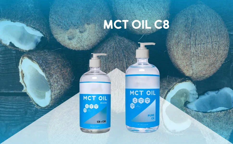 Private label organic food grade c8 mct oil virgin coconut oil for health