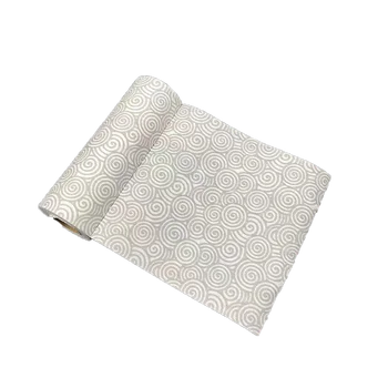 Blue Auspicious Pattern Wet Cloth Spunbond Nonwoven Napkin Viscose Polypropylene Pet Products Absorbent and Biodegradable